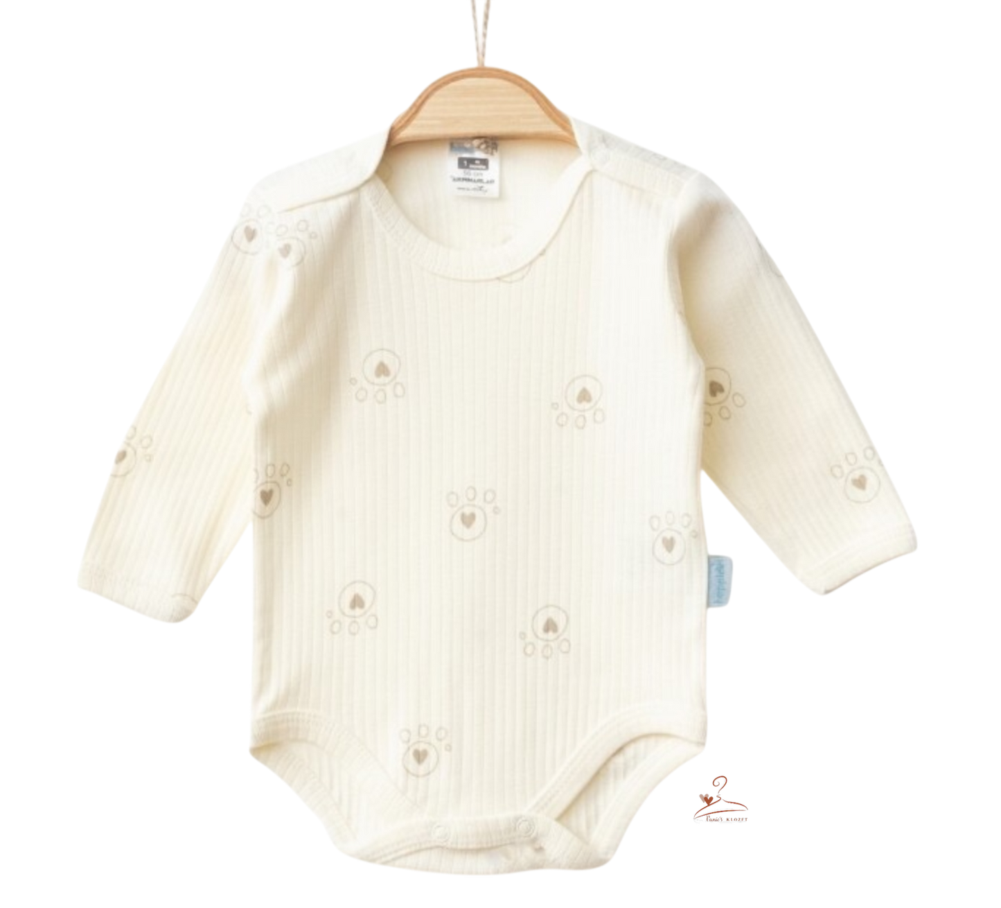 Body unisexe manches longues bébé coton