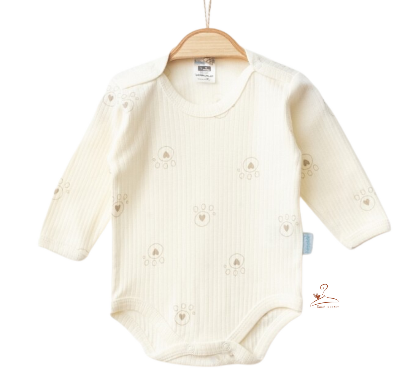 Body en coton à manches longues pour bébé, modèle unisexe parfait pour toutes les saisons.