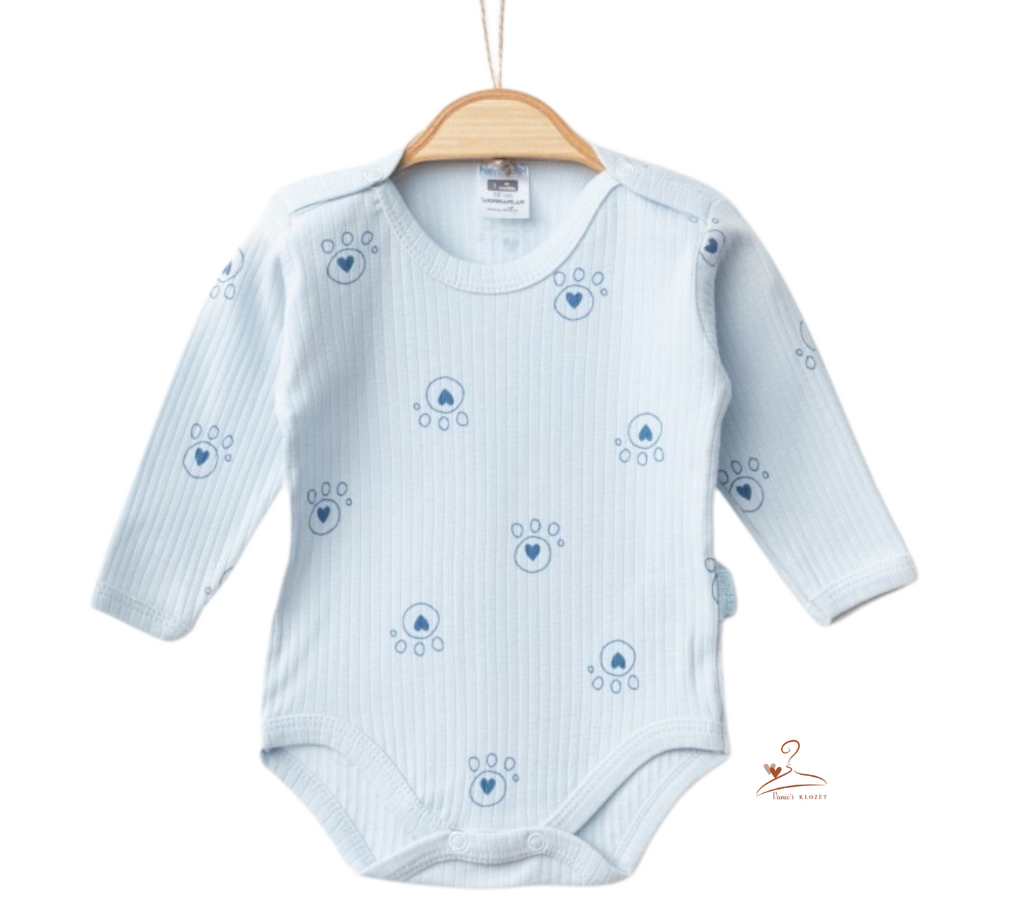Body en coton à manches longues pour bébé, modèle unisexe parfait pour toutes les saisons.