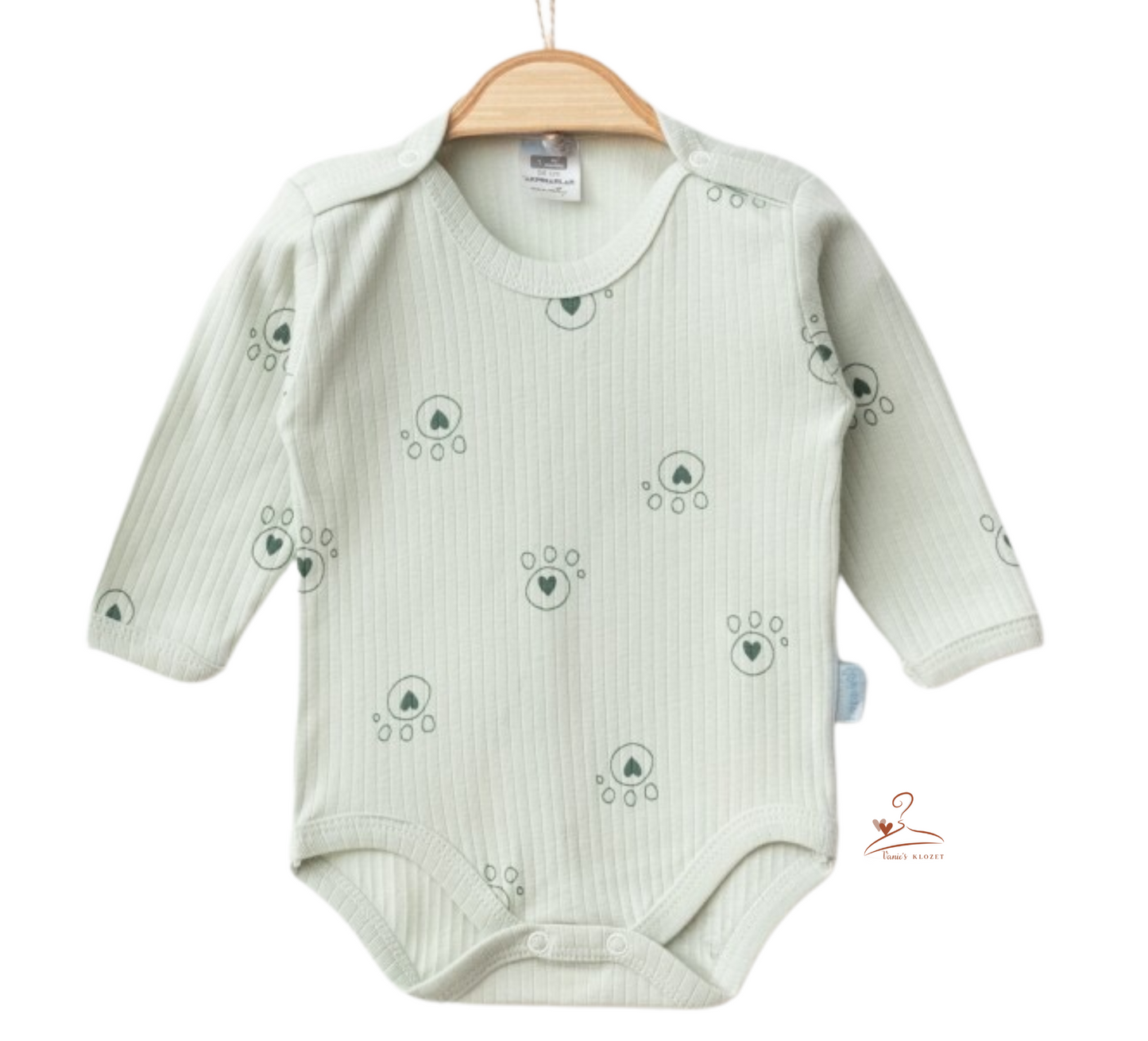 Body en coton à manches longues pour bébé, modèle unisexe parfait pour toutes les saisons.