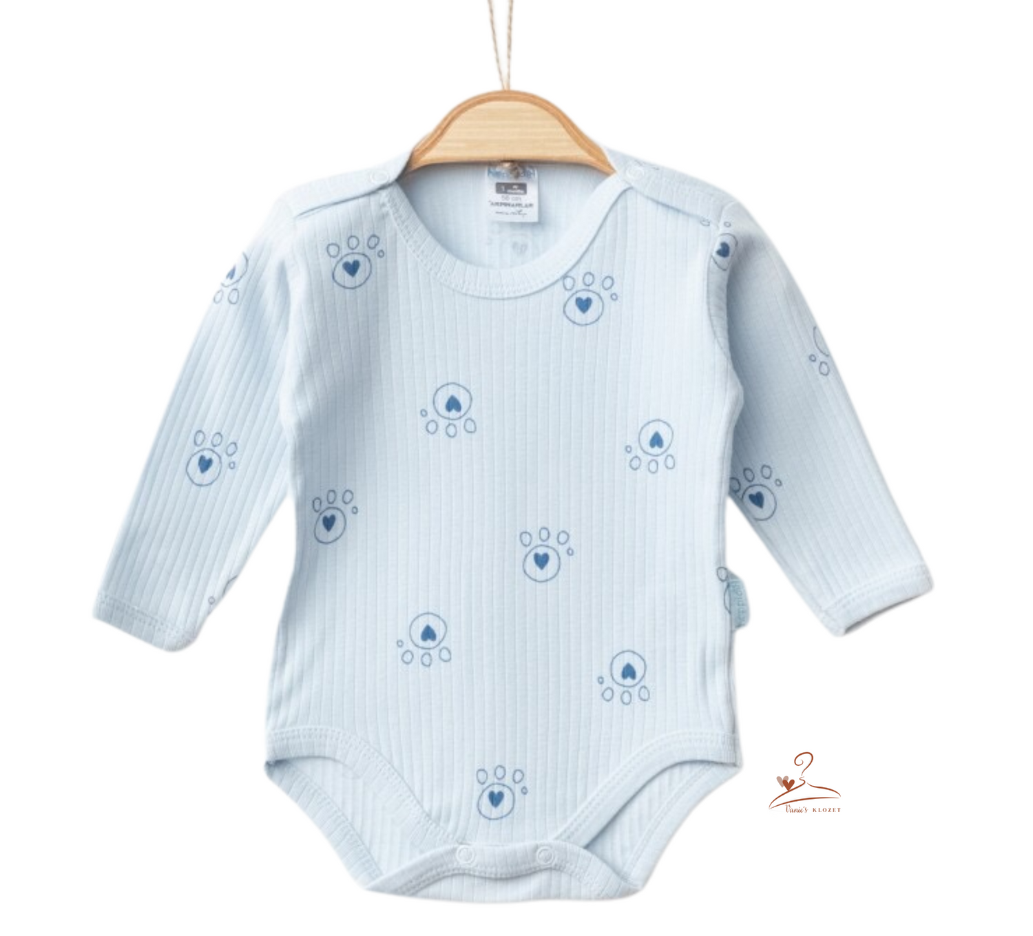 Body en coton à manches longues pour bébé, modèle unisexe parfait pour toutes les saisons.